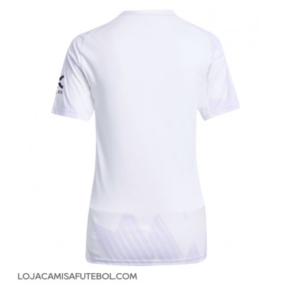 Camisa de Futebol Manchester United Equipamento Secundário Mulheres 2025-26 Manga Curta Camisa de Futebol Manchester United Equipamento Secundário Mulheres 2025-26 Manga Curta